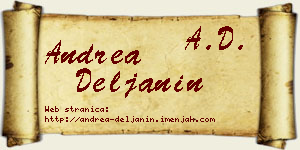 Andrea Deljanin vizit kartica